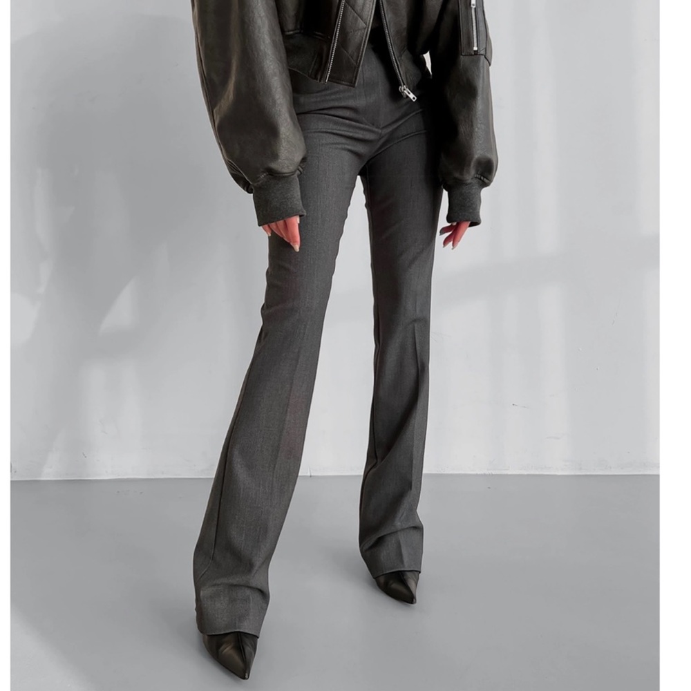 The Frankie Shop Gray Kolari Straight Pants